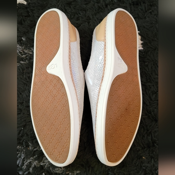 UGG Silver Stardust Adley Perf Shoes - Picture 13 of 15